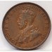 AUSTRALIA 1924 . ONE 1 PENNY . VARIETY . DIE CRACKS IN LEGEND